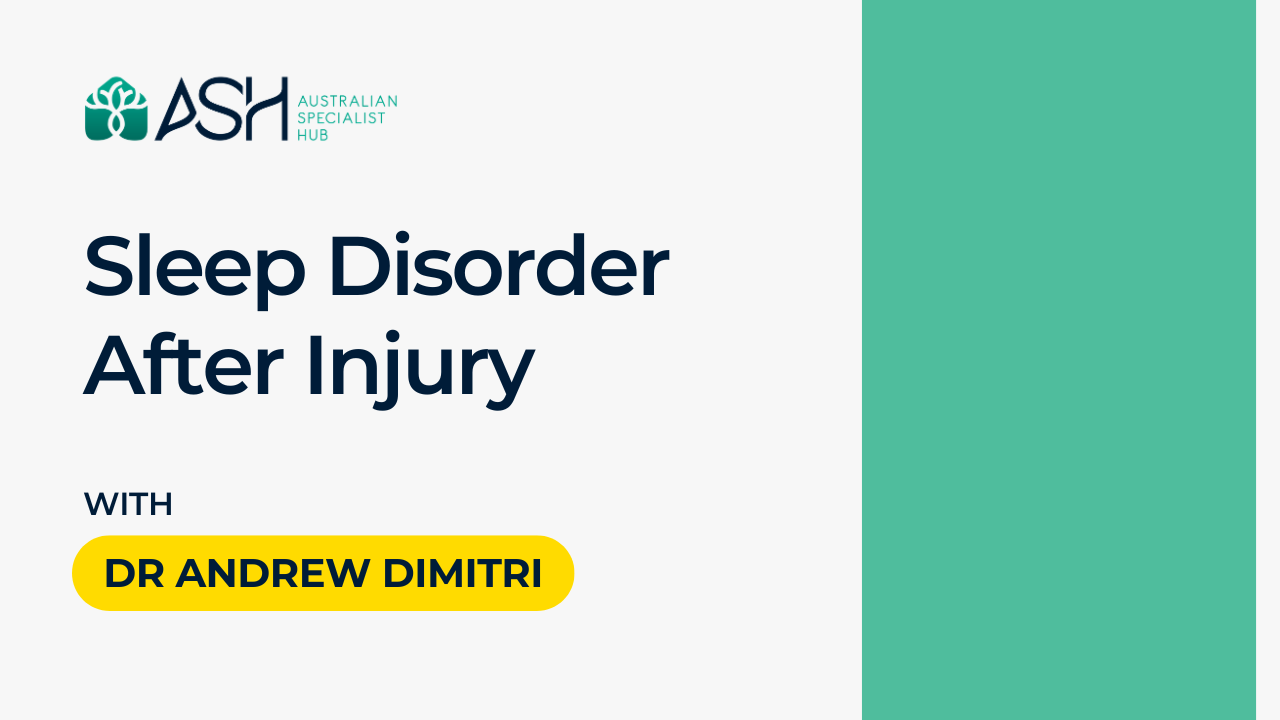 Sleep Disorder After Injury