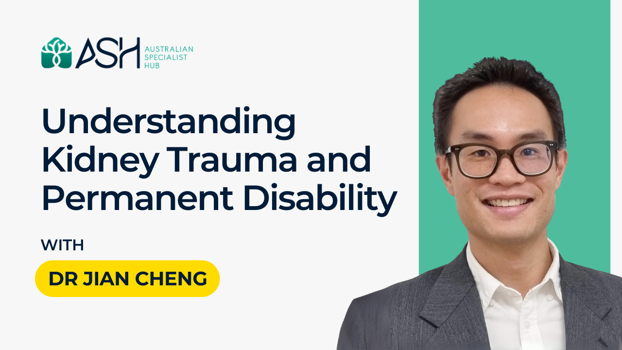 Understanding Kidney Trauma and Permanent Disability Dr Jian Cheng